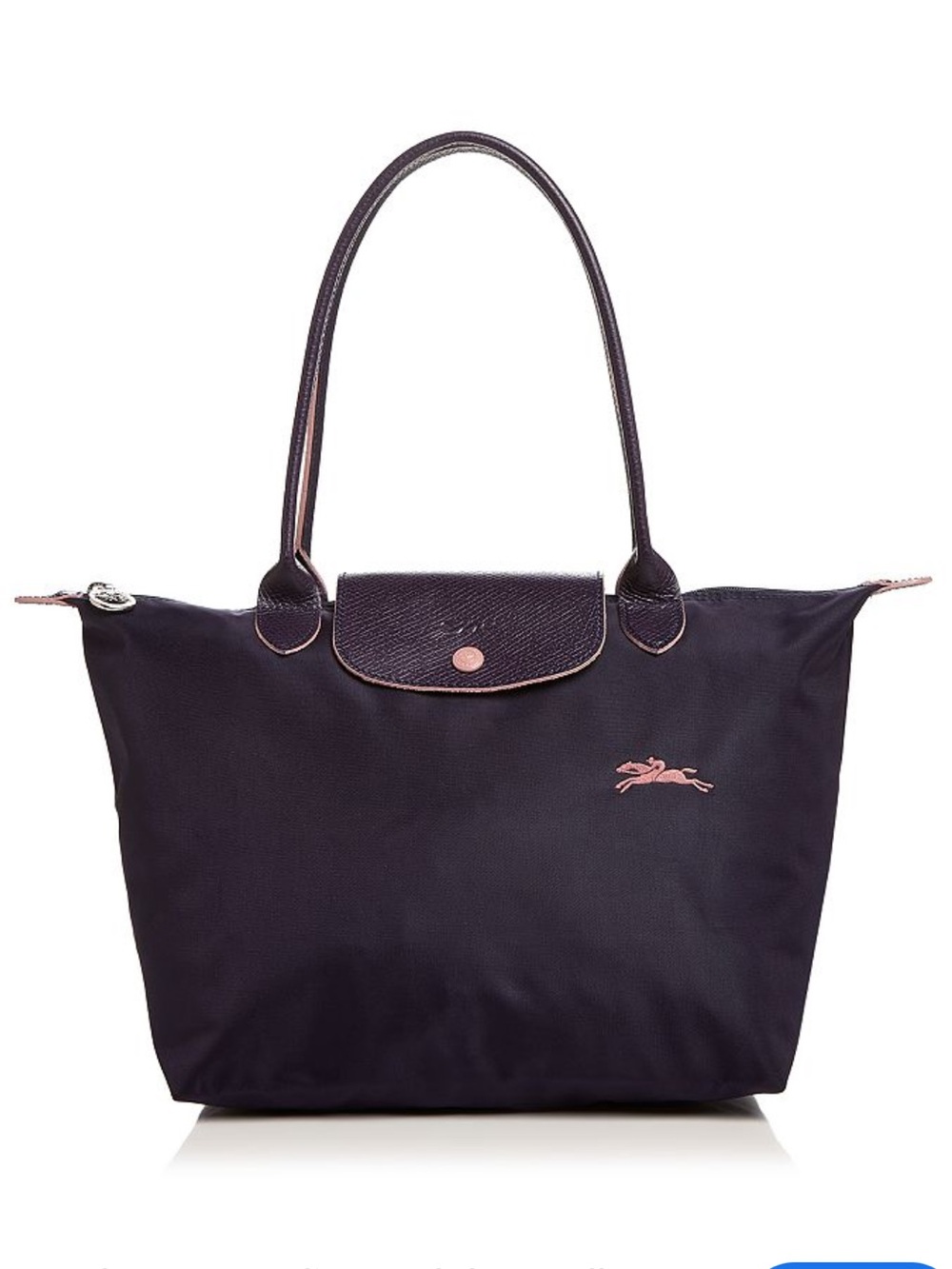 Le Pliage Club Small Shoulder Tote In Bilberry Purple